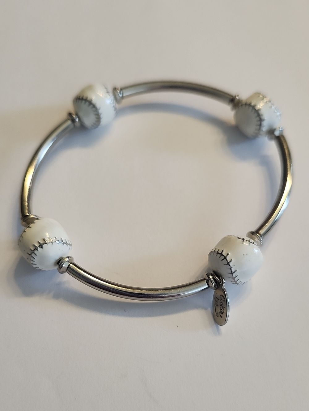Cookie Lee Baseball Stretch Bracelet